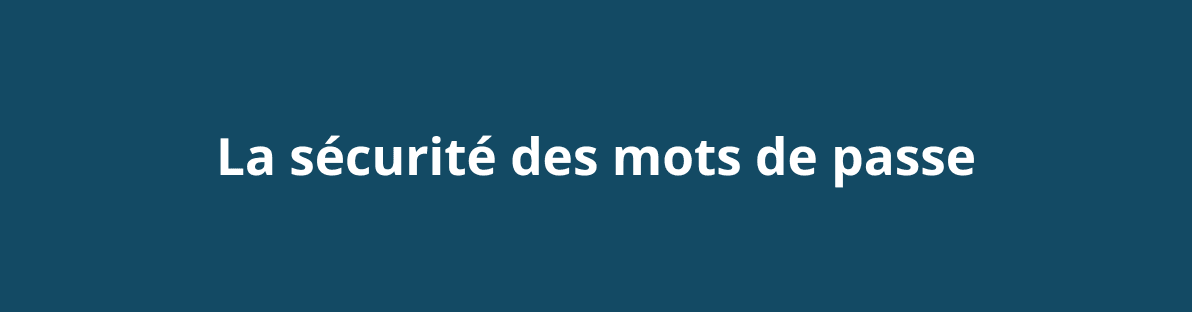 Sécurité des mots de passe