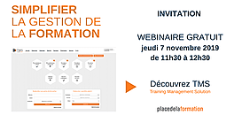 SIMPLIFIER LA GESTION DE LA FORMATION : démonstration de la solution TMS de Place de la Formation