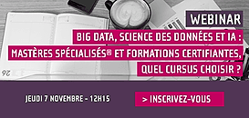 Big Data, Science des données et Intelligence Artificielle : quel cursus choisir ?