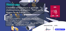 Webinaire – L’industrie aéronautique et spatiale : établissements et emplois – Focus sur la Région Île-de-France
