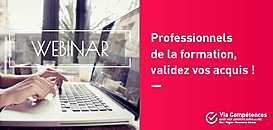 Professionnels de la formation, validez vos acquis !