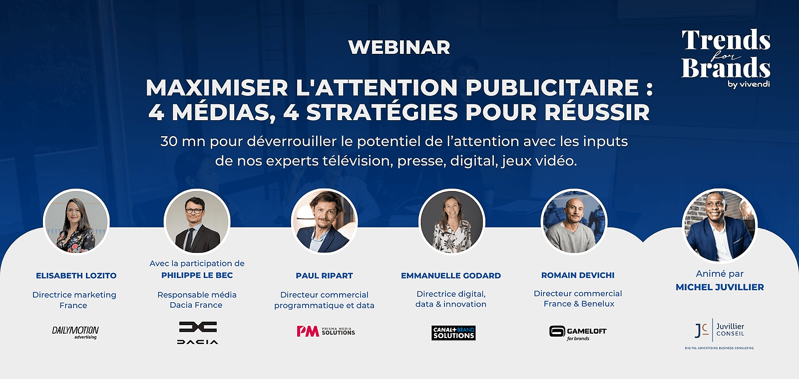 Trends for Brands, le webinaire qui dévoile les insights data des régies du groupe Vivendi, revient !