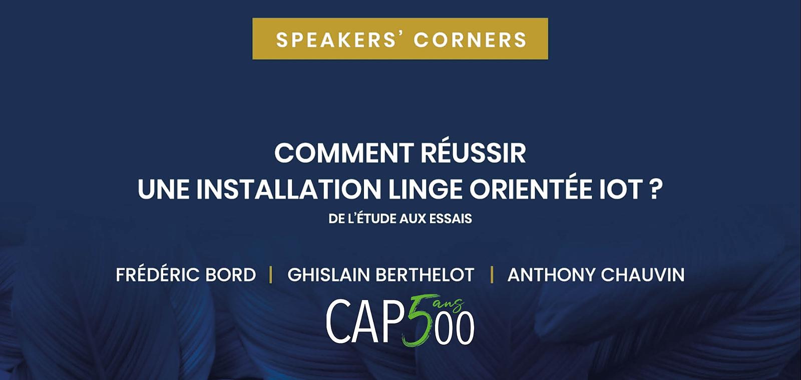 Speakers' Corner | Comment réussir une installation linge orientée IOT ? De l'étude aux essais