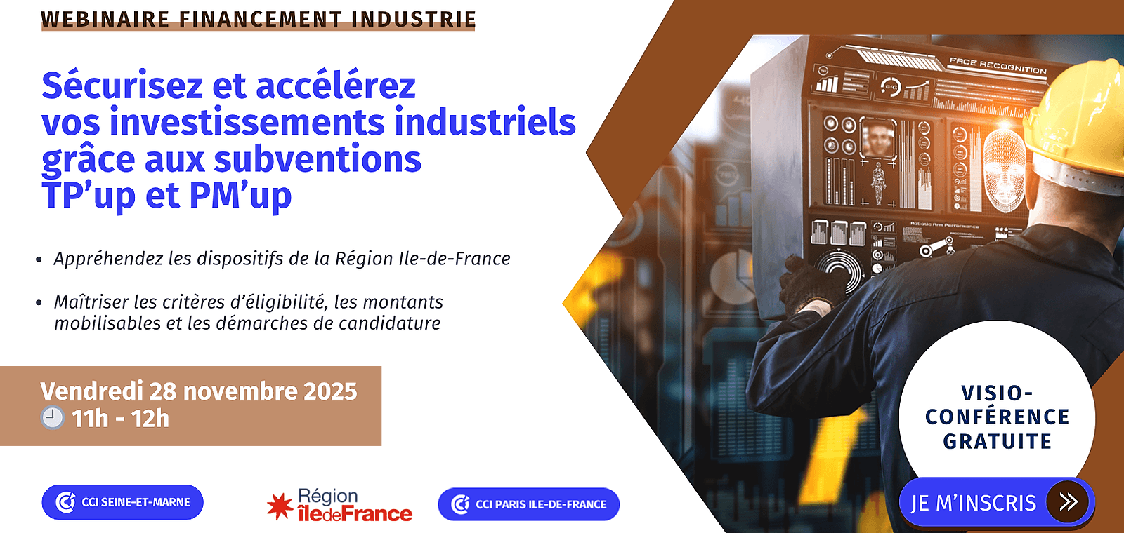 Sécurisez et accélérez vos investissements industriels grâce aux subventions TP’up et PM’up