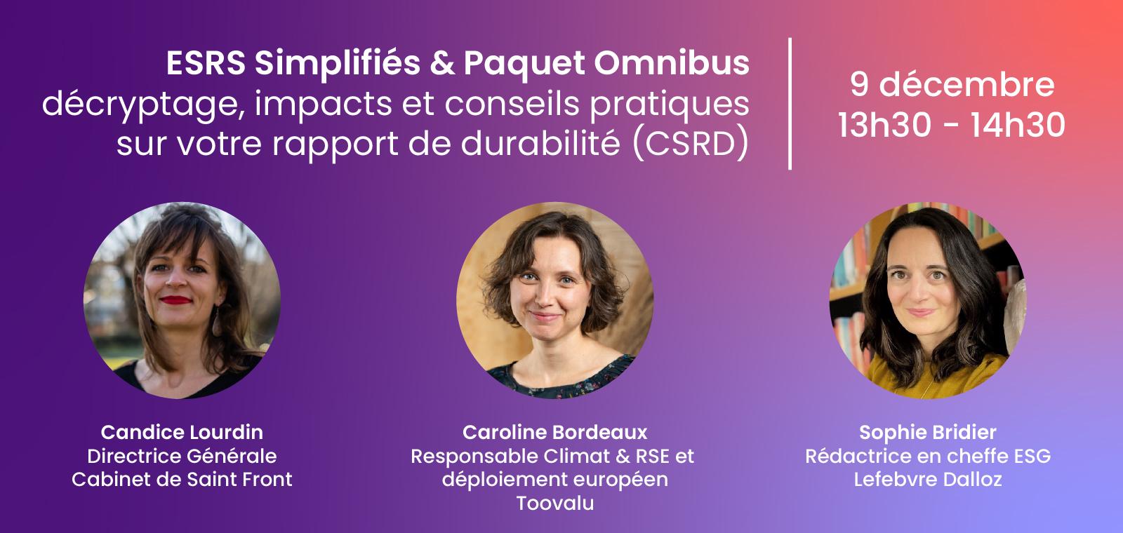ESRS Simplifiés & Paquet Omnibus : décryptage, impacts et conseils pratiques sur votre rapport de durabilité (CSRD)