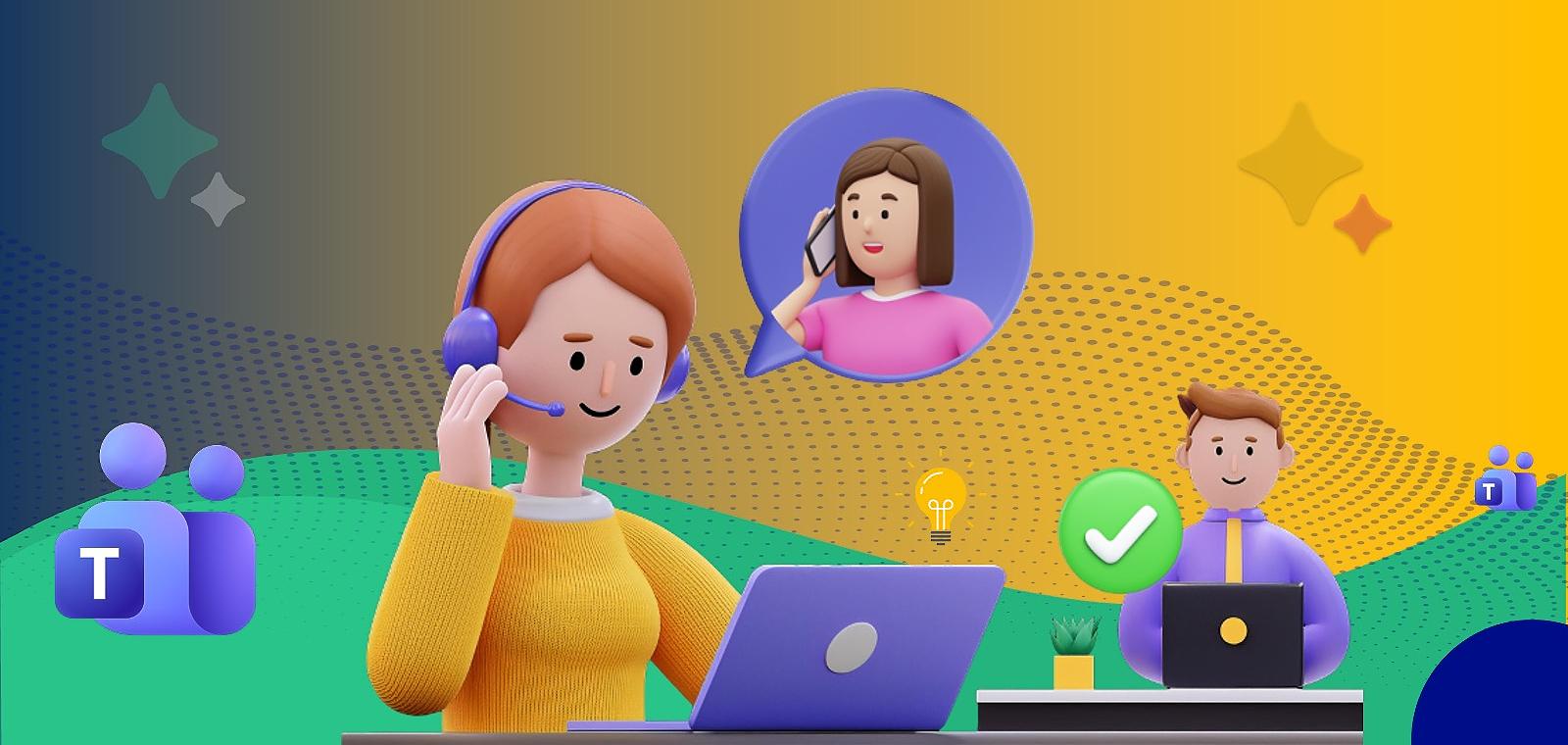 Moins d’outils, plus d’efficacité : votre centre de contact directement dans Microsoft Teams
