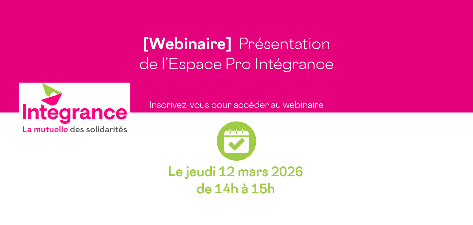 Présentation de l'Espace Pro Intégrance (2ème créneau)