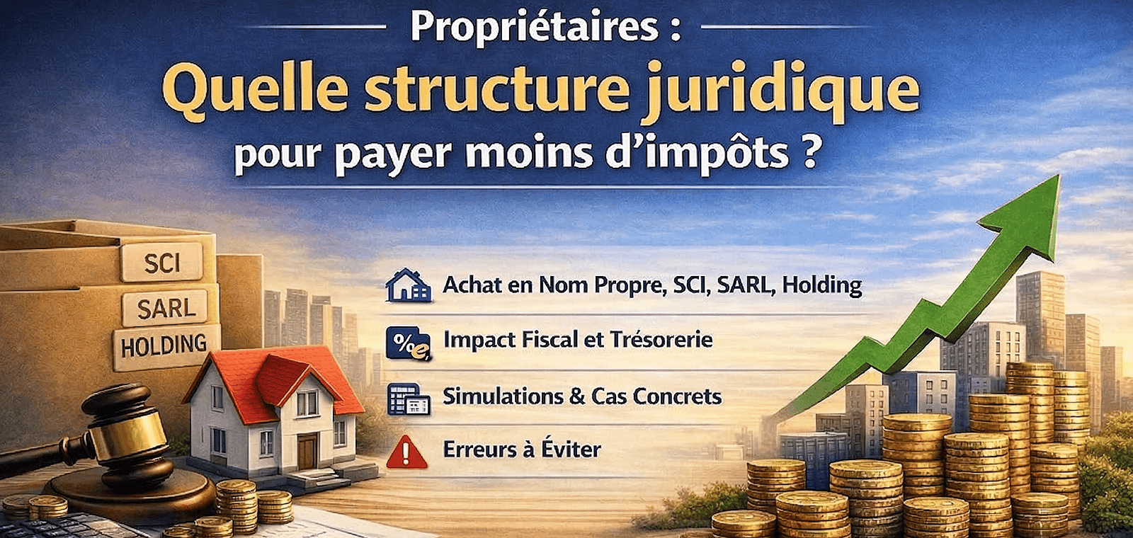 Propriétaires : Quelle structure juridique pour payer moins d’impôts ?