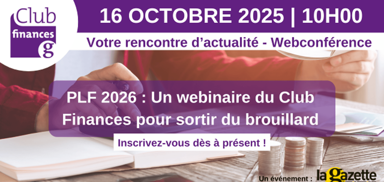 Club finances  - PLF 2026 : Un webinaire du Club Finances pour sortir du brouillard