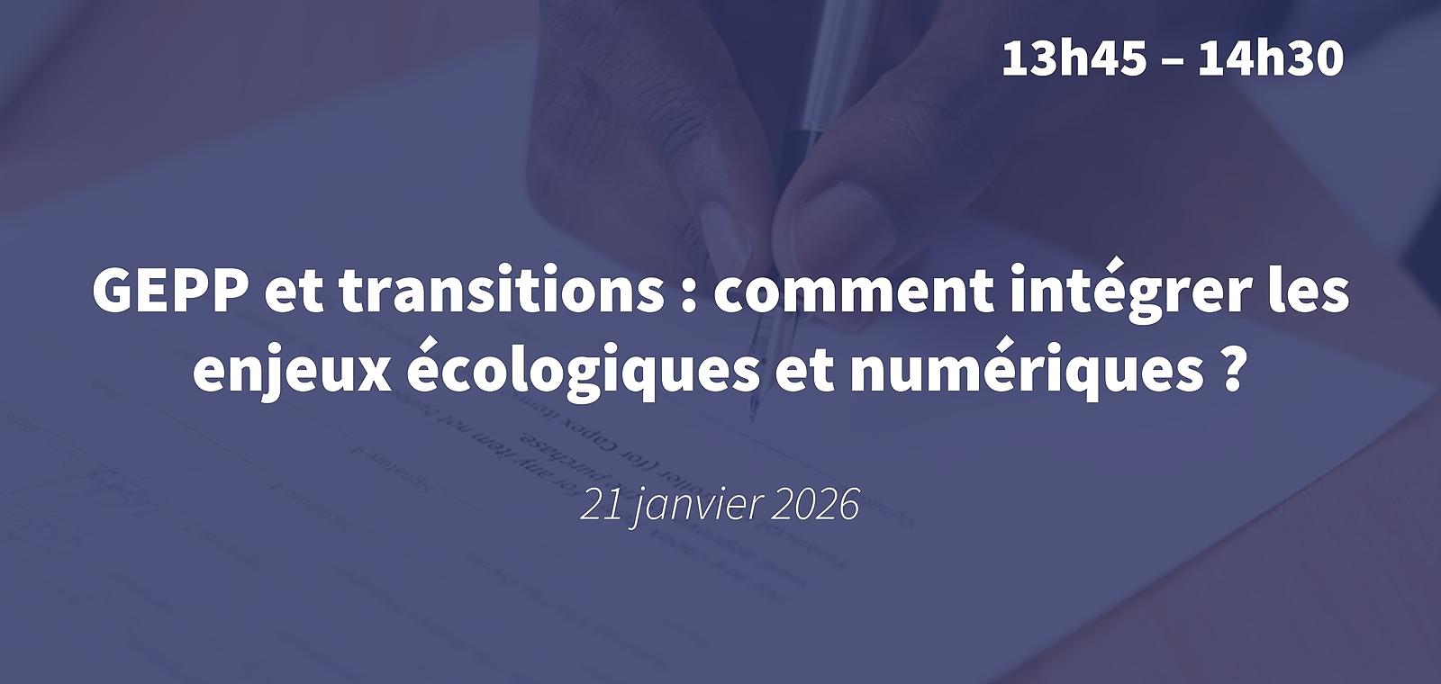 GEPP et transitions : comment intégrer les enjeux écologiques et numériques