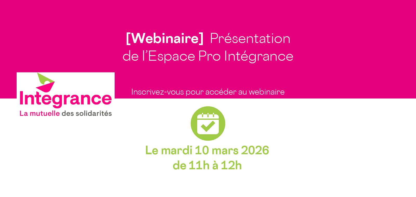 Présentation de l'Espace Pro Intégrance (1er créneau)