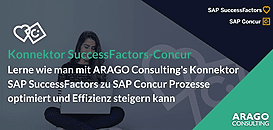 Lerne wie man mit ARAGO Consulting's Konnektor SAPSuccessFactors zu SAP Concur Prozesse optimiert und Effizienz steigern
