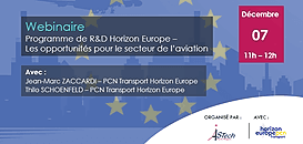 Programme de R&D Horizon Europe – les opportunités pour le secteur de l’aviation