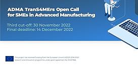 [ESSAI] ADMA TranS4Mers : programme d’accélération européen pour l’industrie manufacturière
